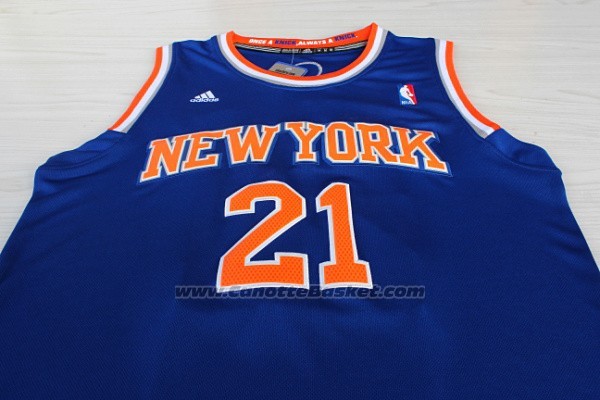 Maglia New York Knicks Iman Shumpert #21 Blu